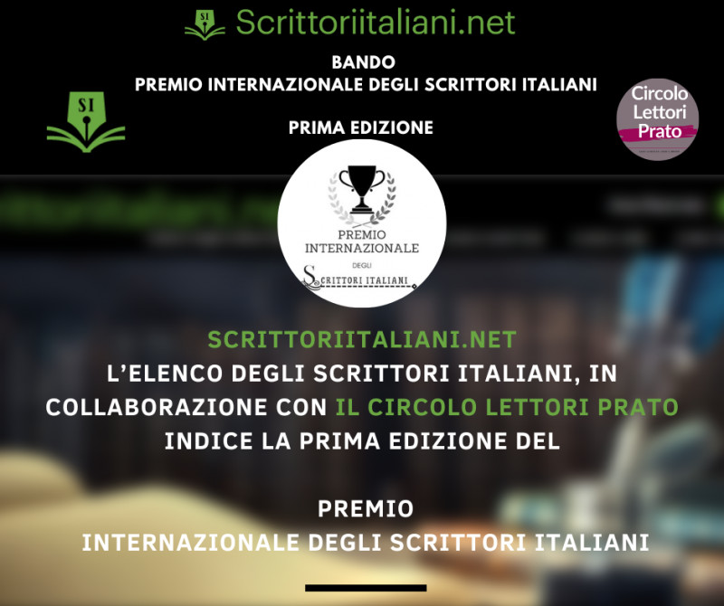 Al via la prima edizione del Premio Internazionale degli Scrittori Italiani, nato con lo scopo di potenziare le opere prodotte e di sostenere la creazione di nuovi testi, premiandoli indipendentemente dalla nomea dell’autore o dal fatto che i testi siano già stati diffusi o premiati in precedenza.