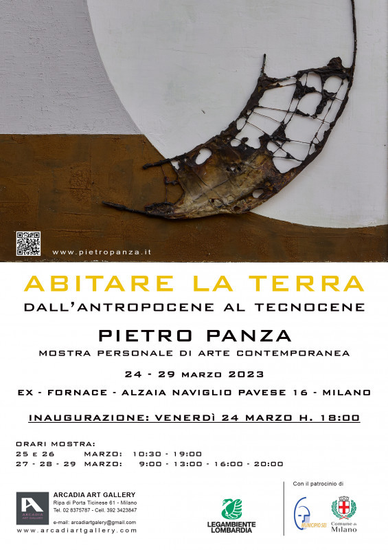 Arcadia Art Gallery, con il patrocinio del Comune di Milano – Zona 6 – e LEGA AMBIENTE, è lieta di inaugurare la mostra personale di Pietro Panza, venerdì 24 marzo alle ore 18.00, presso la Ex Fornace in Alzaia Naviglio Pavese 16 a Milano.